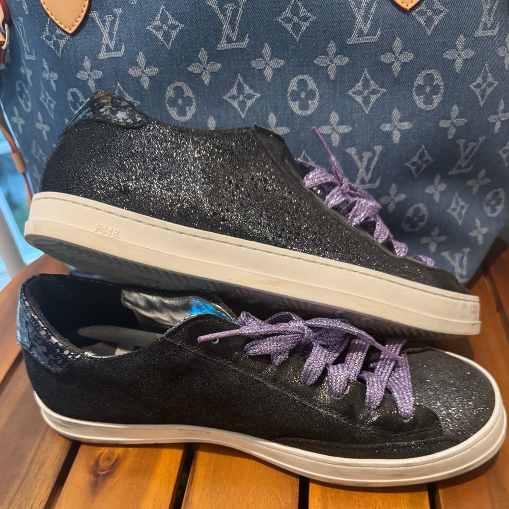 P448 Black Glitter Sparle sneakers EU 40 / US 9-9.5. Don't miss out! Fabulous!